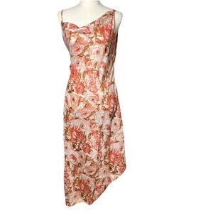 319 The Label Elisa Cotton Slip Sundress Rose Print Size Large New With Tags